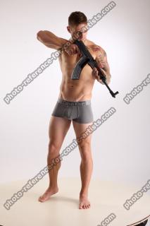 Piero Fighting Wiht Assault Rifle 08